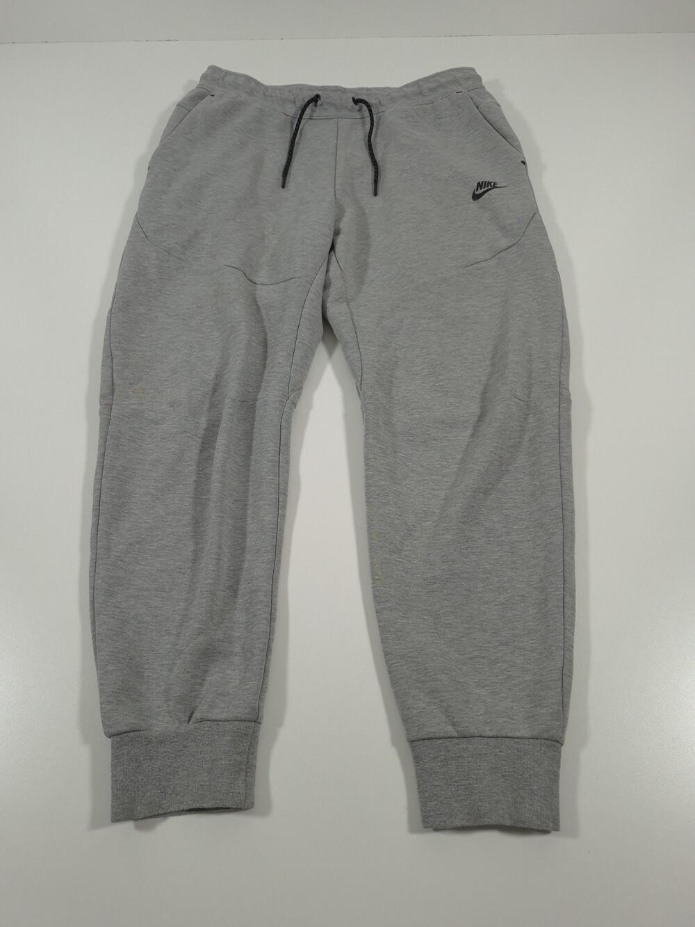 Nike Sportswear Tech Fleece Pants Mens Large Gray Joggers Zip Pocket CU4495-063